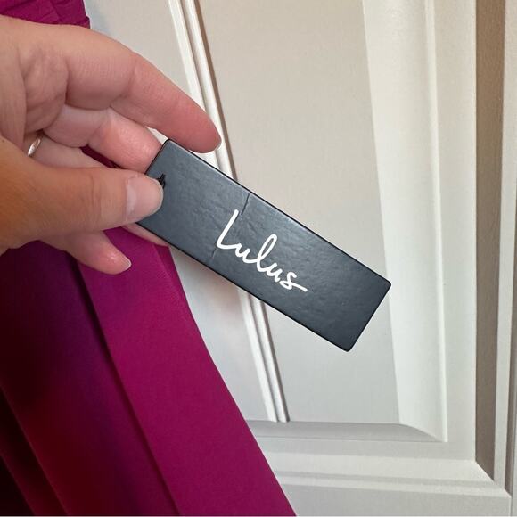 Lulus women’s formal dress large NWT pink maxi‎ - Picture 5 of 11
